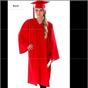 Black color Graduation Gown